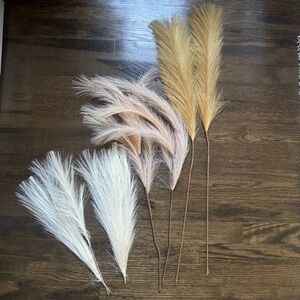 Faux Pampas Grass Stems